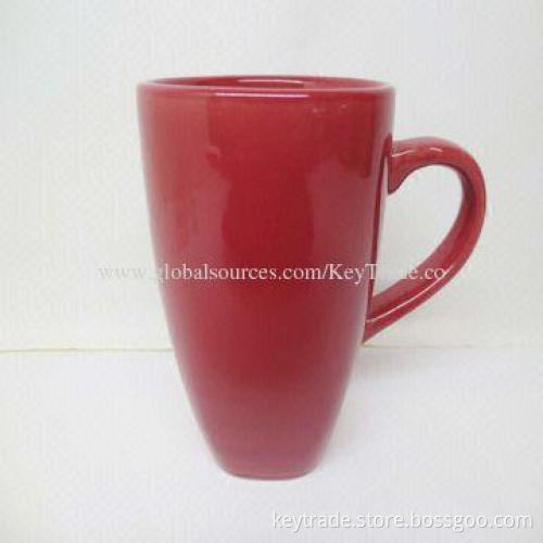 Fine Stoneware Color Glazed Mug, Multi-color, 10oz Capacity
